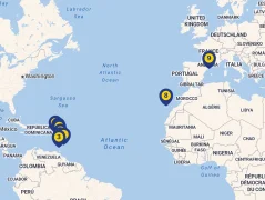 Mapa plavby