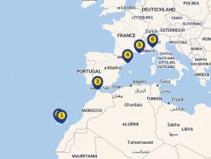 Mapa plavby